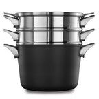 Calphalon Premier® Space Saving 8-Quart Nonstick Multi-Pot with Steamer Inserts + Glass Lid