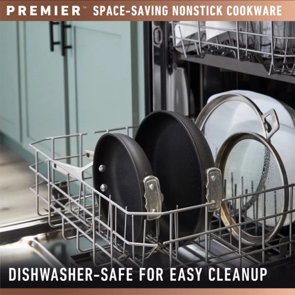 Calphalon Premier® Space Saving 8-Quart Nonstick Multi-Pot with Steamer Inserts + Glass Lid