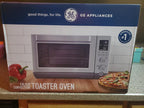 GE Calrod 6-Slice Convection Toaster Oven – with Bake, Broil & Toast Settings, Auto Shutoff, Stainless Steel, Large Capacity (0.88 cu ft), Quartz & Halogen Heating