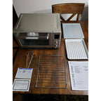 GE Calrod 6-Slice Convection Toaster Oven – with Bake, Broil & Toast Settings, Auto Shutoff, Stainless Steel, Large Capacity (0.88 cu ft), Quartz & Halogen Heating