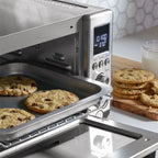 GE Calrod 6-Slice Convection Toaster Oven – with Bake, Broil & Toast Settings, Auto Shutoff, Stainless Steel, Large Capacity (0.88 cu ft), Quartz & Halogen Heating