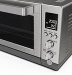 GE Calrod 6-Slice Convection Toaster Oven – with Bake, Broil & Toast Settings, Auto Shutoff, Stainless Steel, Large Capacity (0.88 cu ft), Quartz & Halogen Heating