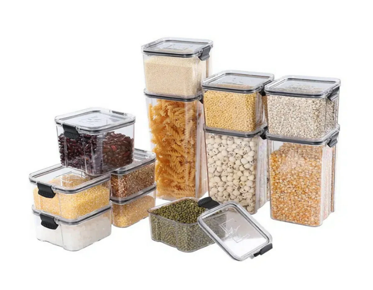Graphyte 12-Piece Food Storage Container Set – BPA-Free, Stackable Pantry & Kitchen Organization Containers with Lids